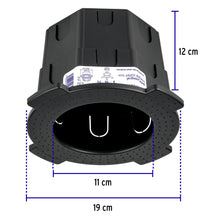 Cargar imagen en el visor de la galería, Bote integral de 12 cm, aro interno de 11 cm, VOLTECK BOIN-1211 (48371)