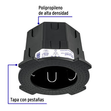 Cargar imagen en el visor de la galería, Bote integral de 12 cm, aro interno de 11 cm, VOLTECK BOIN-1211 (48371)