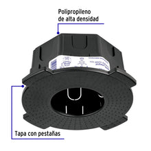 Cargar imagen en el visor de la galería, Bote integral de 8 cm, aro interno de 8 cm, VOLTECK (48372)