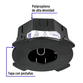 Bote integral de 8 cm, aro interno de 8 cm, VOLTECK (48372)