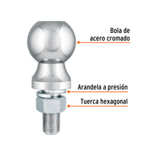 Cargar imagen en el visor de la galería, Bola de arrastre para remolque, 2&quot;, 3500 lb, TRUPER BOLA-35 (44440)