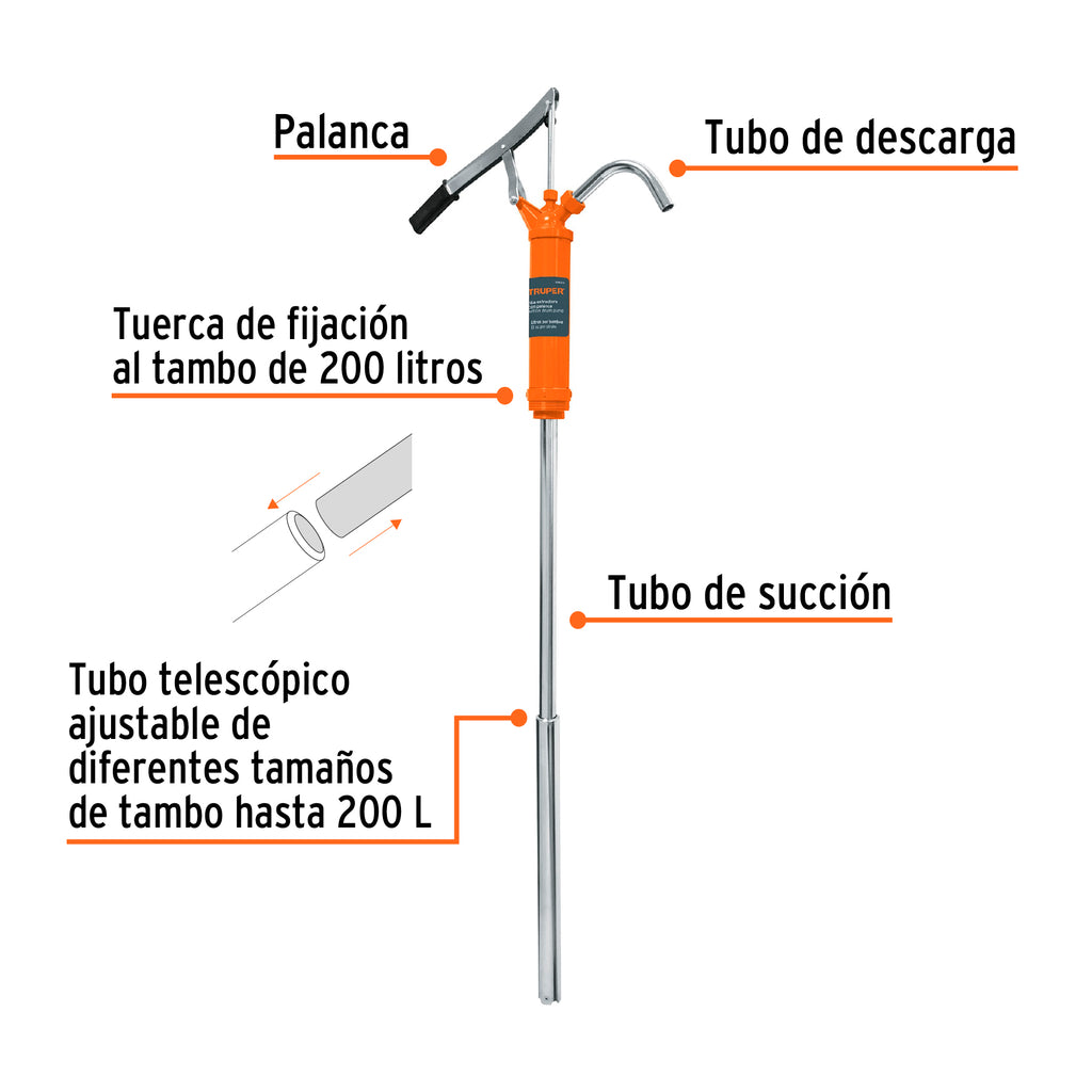 Bomba extractora con palanca bomex-31 (16857)