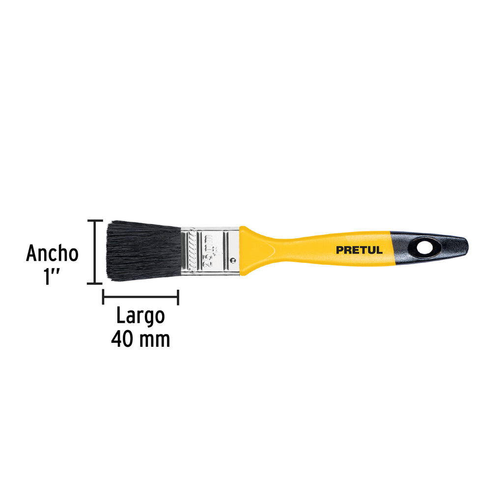 Brocha uso general de 1" con mango de plástico, PRETUL BRP-1 (21524)