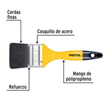 Cargar imagen en el visor de la galería, Brocha uso general de 2&quot; con mango de plástico, PRETUL BRP-2 (21526)