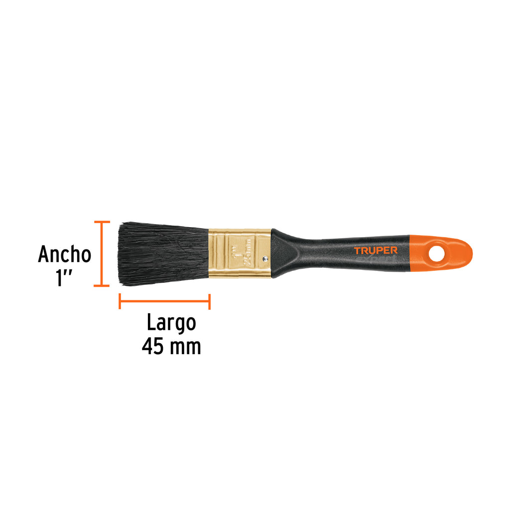 Brocha TRUPER profesional de 1" mango de plástico BRT-1X (17860)