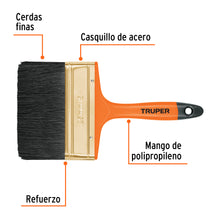 Cargar imagen en el visor de la galería, Brocha TRUPER profesional de 5&quot; BRT-5 (14487)