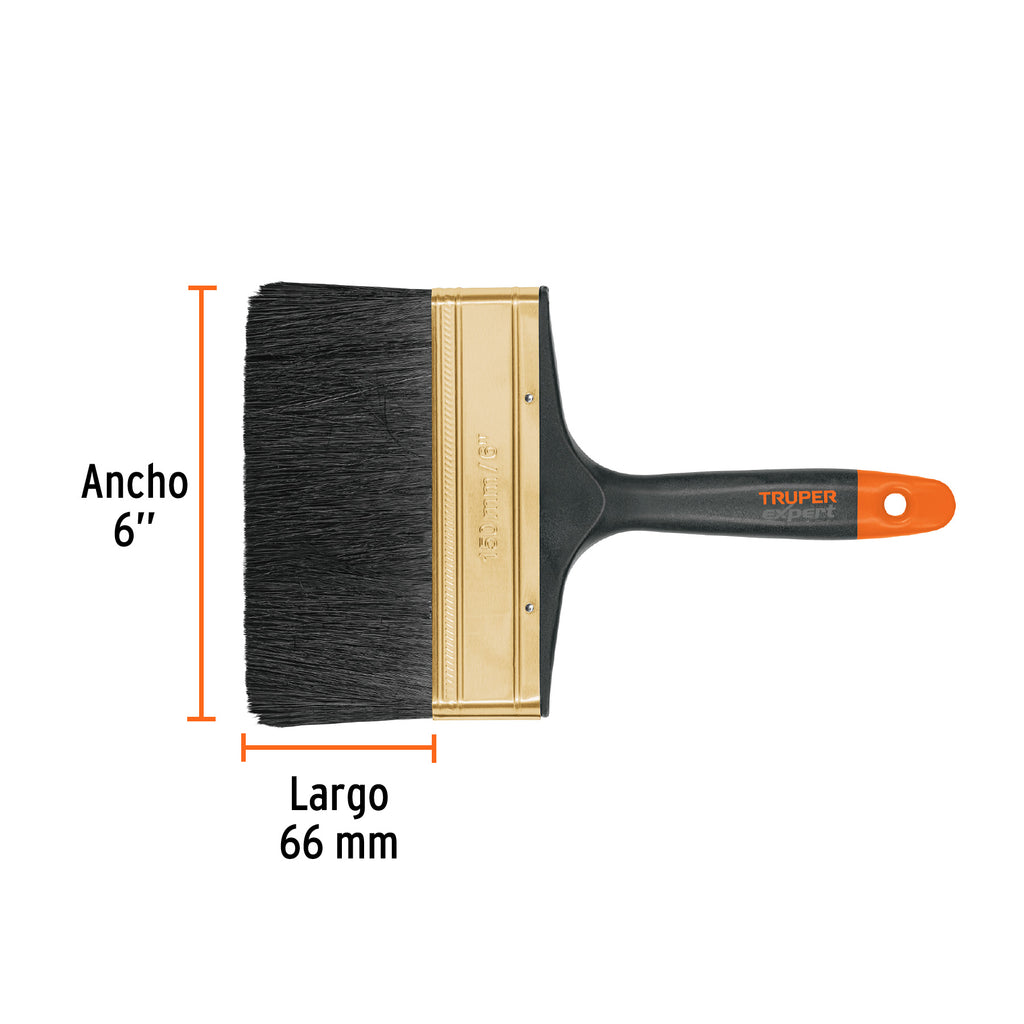 Brocha TRUPER profesional de 6" mango de plástico BRT-6X (17866)