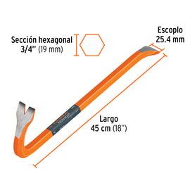 Barreta de uña TRUPER BU-45 (10853)