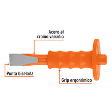 Cargar imagen en el visor de la galería, Cincel de corte frío 1 x 8&quot; con grip, TRUPER C-1X8G (12276)