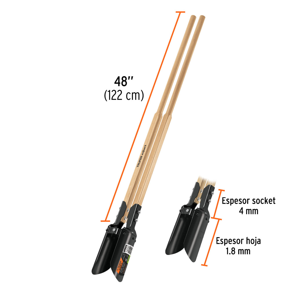 Cavador mangos de madera 48", TRUPER Expert CA-38 (11979)