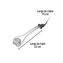 Cargar imagen en el visor de la galería, Resistencia calentador de inmersión p/agua #5 de 18 L, 900 W, VOLTECK CAGU- 5 (46307)