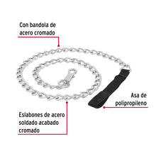 Cargar imagen en el visor de la galería, Correa de 1.2 m de paseo para perro, eslabón 4.5 mm, FIERO CAPE-45 (44285)