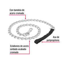 Cargar imagen en el visor de la galería, Correa de 1.2 m de paseo para perro, eslabón 5 mm, FIERO CAPE-50 (44286)