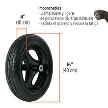 Cargar imagen en el visor de la galería, Carretilla 8 ft3 Imponchable, naranja, TRUPER CAR-81FF (100177)