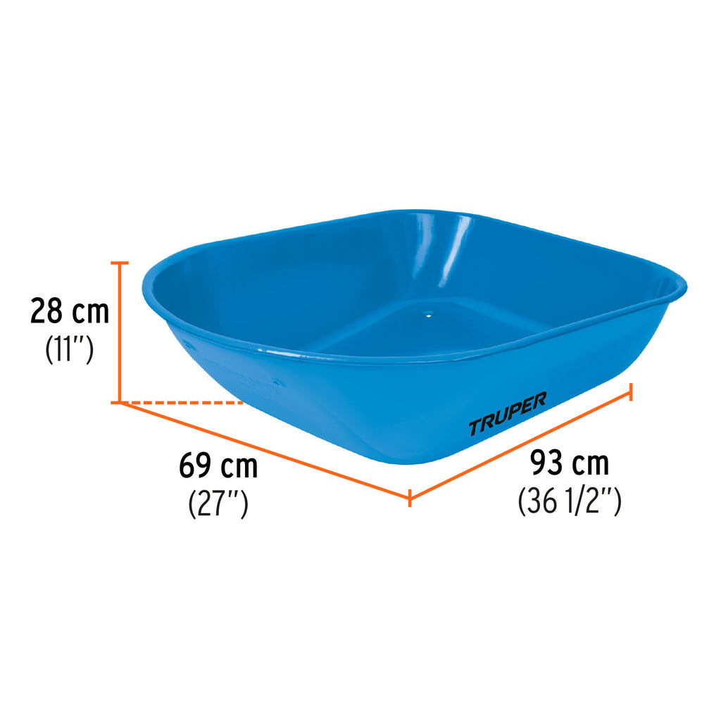 Carretilla 5.5 ft3 Imponchable, azul, TRUPER CAT-50FF (10252)