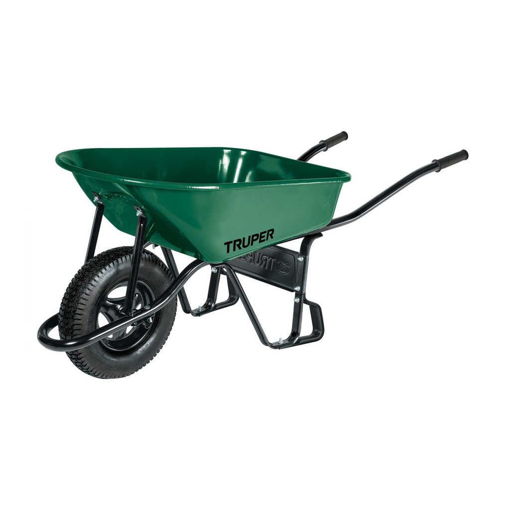 Carretilla 4.75 ft3 Imponchable, verde, TRUPER CAT-55FF (10253)