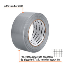 Cargar imagen en el visor de la galería, Cinta de 30 m para ducto, espesor 0.19 mm, temp. máx. 60°C TRUPER CDU-30X (12587)