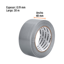 Cargar imagen en el visor de la galería, Cinta de 30 m para ducto, espesor 0.19 mm, temp. máx. 60°C TRUPER CDU-30X (12587)