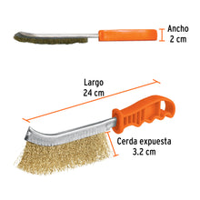 Cargar imagen en el visor de la galería, Cepillo curvo anti-chispa, alambre ondulado, TRUPER CEA-10 (11540)