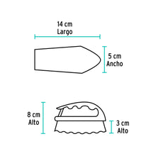 Cargar imagen en el visor de la galería, Cepillo tipo plancha de plástico, KLINTEK CELI-35 (57008)