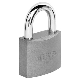 Candado de hierro 45 mm gancho corto en blíster, HERMEX CHB-45 (43319)