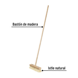 Cepillo para impermeabilizar con cerdas de ixtle, mango 48