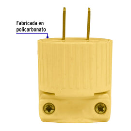 Clavija industrial plástica polarizada, VOLTECK CLP-S (46204)