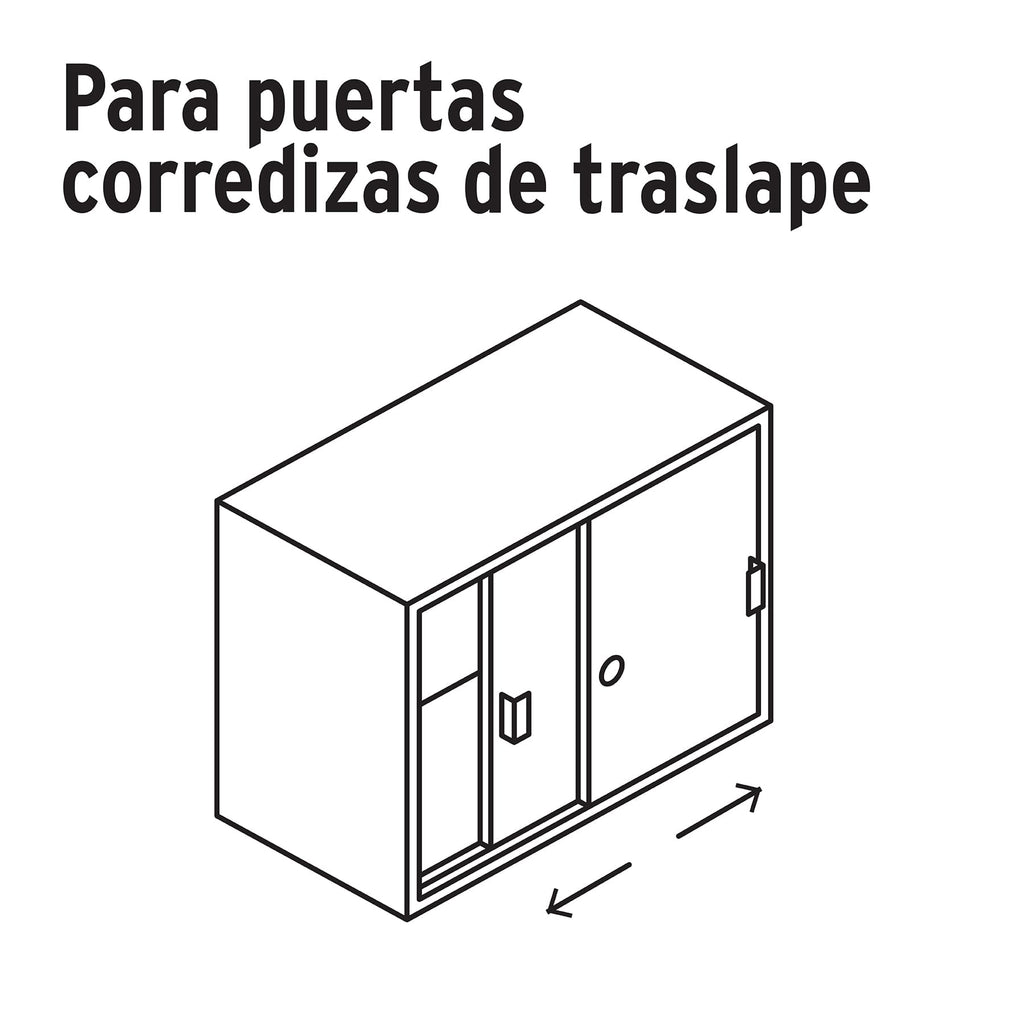 Cerradura para mueble, modelo 20, cromo, HERMEX CM-20C (43561)