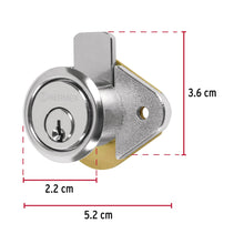 Cargar imagen en el visor de la galería, Cerradura para mueble, modelo 21, cromo, HERMEX CM-21C (43558)