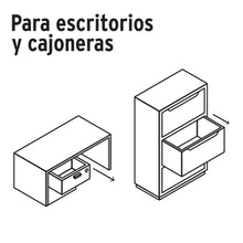 Cargar imagen en el visor de la galería, Cerradura para mueble, modelo 21, latón, HERMEX Basic CM-21L-P (23505)