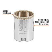 Cargar imagen en el visor de la galería, Brocasierra diamante 1-1/4&quot; borde continuo, TRUPER COAZ-1-1/4 (17128)