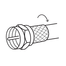 Cargar imagen en el visor de la galería, Conectores coaxiales RG 6 de enroscar, bolsa con 4pz, VOLTECK COCO-6R (48482)