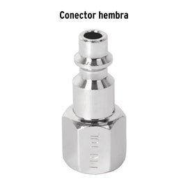 Conector rápido, tipo M, cuerda 1/4 NPT, hembra PRETUL CORAL-HEM-1/4P (27022)
