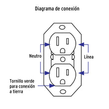 Cargar imagen en el visor de la galería, Contacto de sobreponer dúplex 2 polos+ tierra, café, VOLTECK COSO-DA-C (46115)