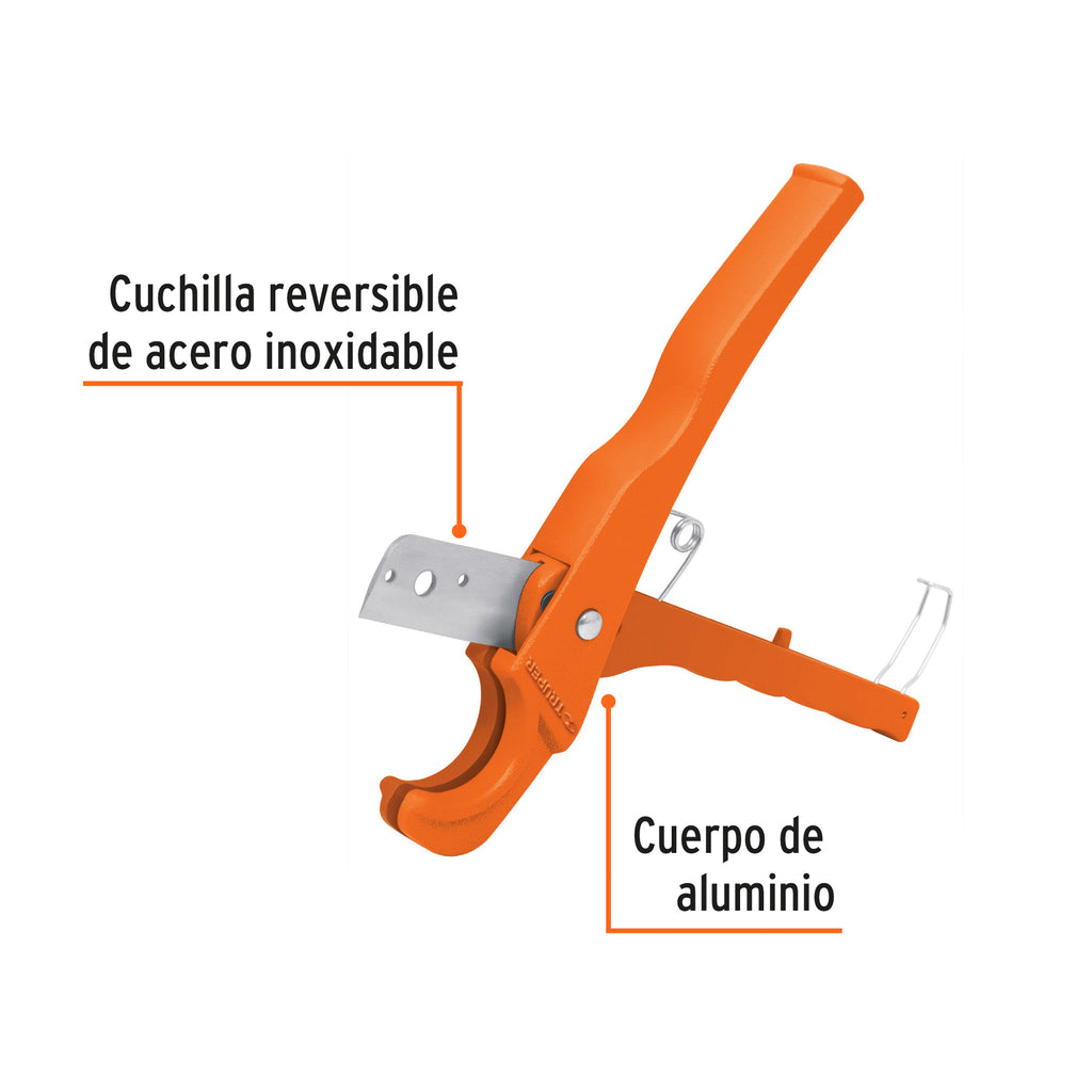 Cortador de tubo de plástico, capacidad corte 3/4", TRUPER COT-PPR (12857)