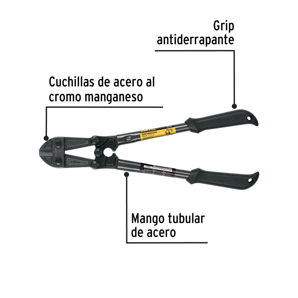 Cortapernos 14", mango tubular, PRETUL CP-14P (20945)