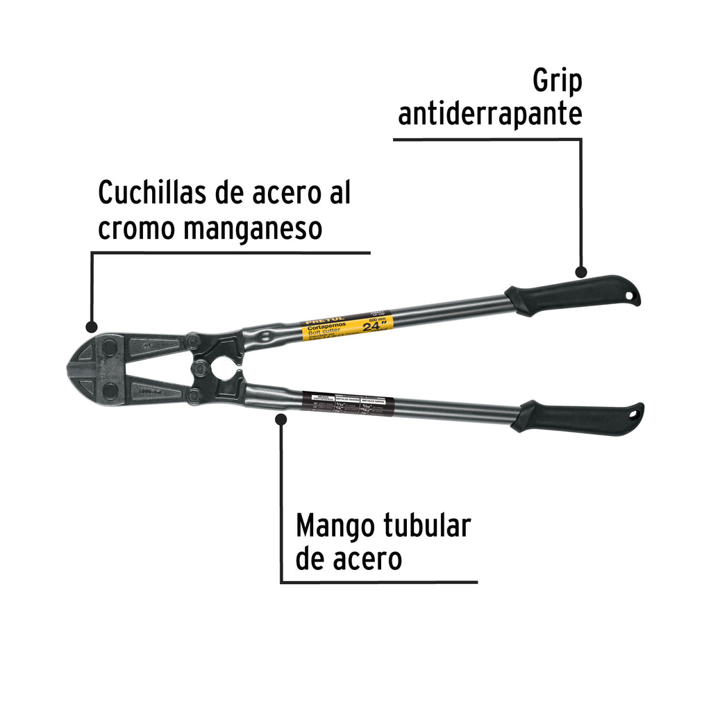 Cortapernos 24", mango tubular, PRETUL CP-24P (20947)