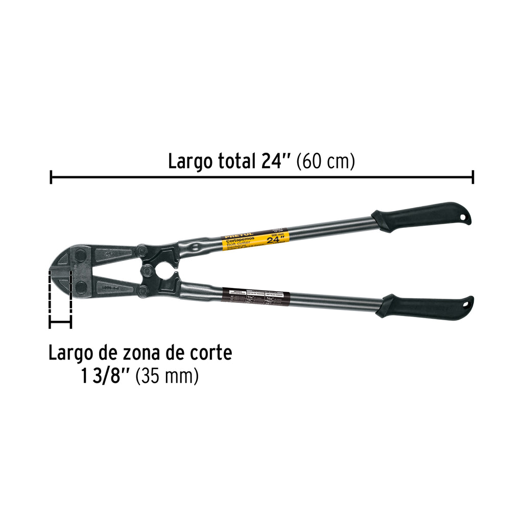 Cortapernos 24", mango tubular, PRETUL CP-24P (20947)