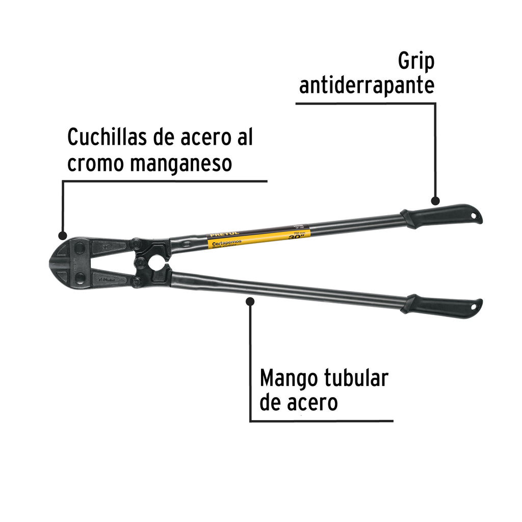 Cortapernos 30", mango tubular, PRETUL CP-30P (20948)