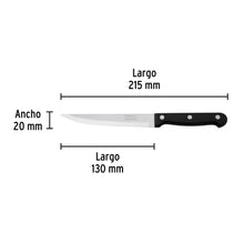 Cargar imagen en el visor de la galería, Cuchillo liso para asado 5&quot; mango de plástico, PRETUL  CUCH-P5 (23093)