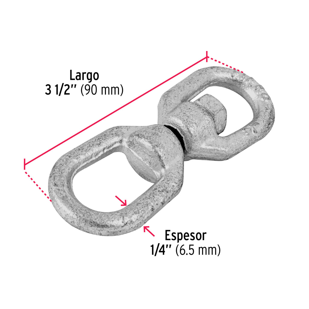 Destorcedor forjado de 1/4", FIERO DESF-1/4 (44106)