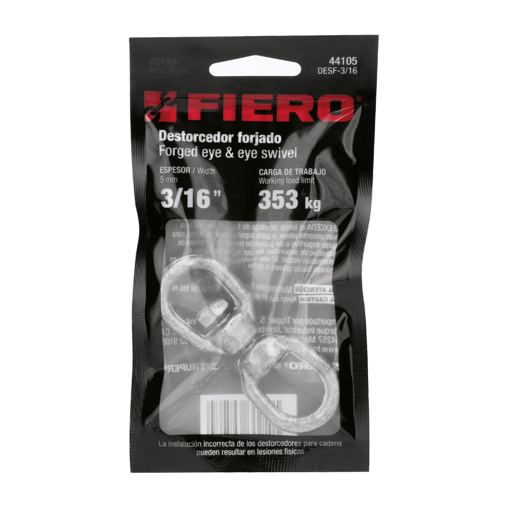 Destorcedor forjado de 3/16", FIERO DESF-3/16 (44105)