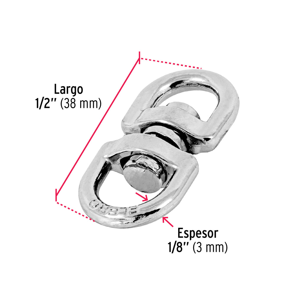 Destorcedor metálico de 1/8", FIERO DESZ-1/8 (44097)