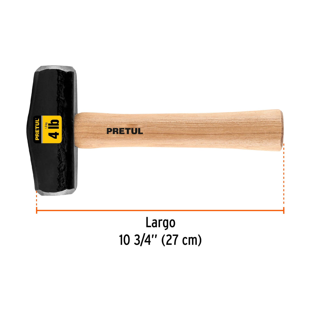 Marro tipo Nevada 4 lbs. mango 10-3/4", PRETUL DHT-4P (22217)