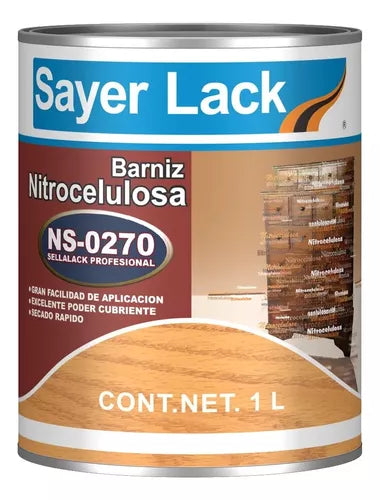 Barniz nitrocelulosa SAYER NS-0270.30 sellalack 1L