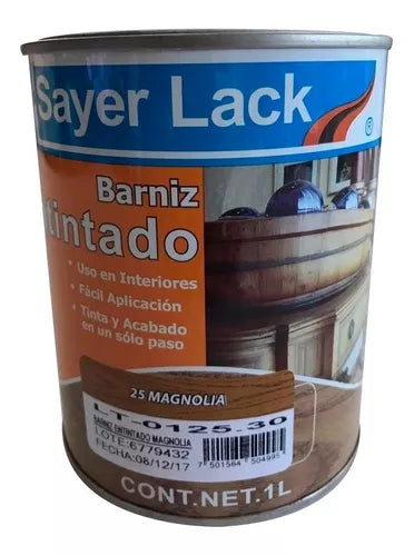 Barniz entintado SAYER  LT-0125.30 barniz magnolia 1L