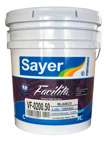 SAYER facilita VF-0200.50 blanco 19L