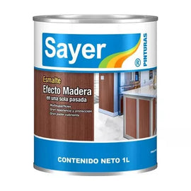 SAYER esmalte EM-1029.30 efecto madera wengue  1L
