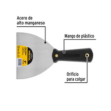 Cargar imagen en el visor de la galería, Espátula flexible 5&quot; con mango de plástico, PRETUL E-5F (20323)