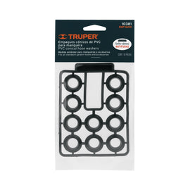 Empaque de PVC antifuga para manguera, TRUPER EMP-MA10 (10381)